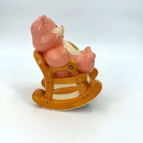 Vintage 1983 Care Bear Ceramic Musical Figurine Cheer Bear Brahms Lullaby Works! - Picture 4 of 11